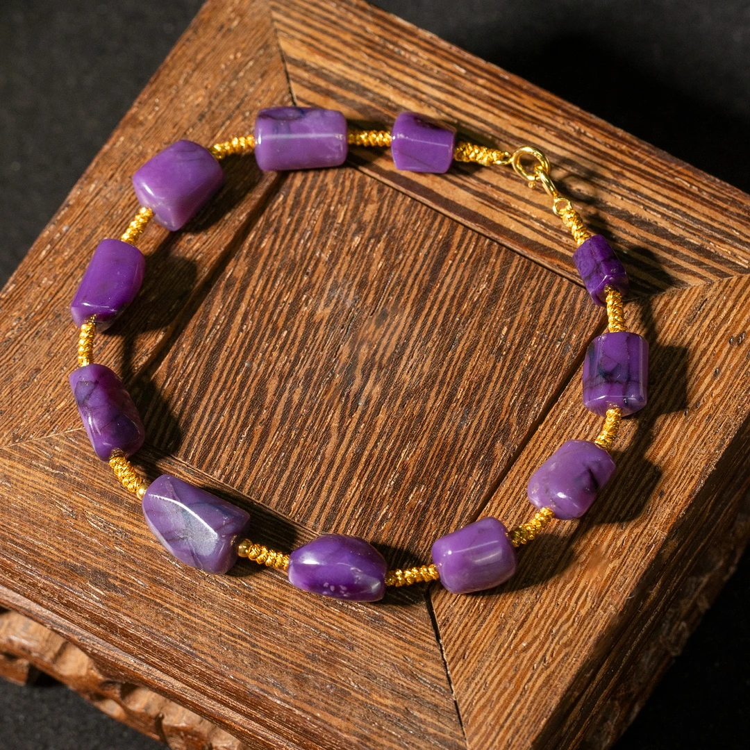 舒俱来DIY全紫手链/5-8mm+-/多样性发一/C212/孤