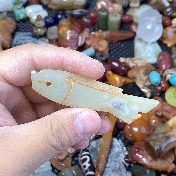 和田玉未镶嵌颈饰162