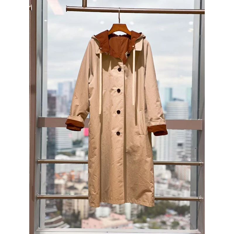 【珍衣社】2025MI*u春夏系列正反两穿风衣642A51085