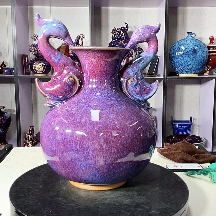 瓶中国神垕精品钧瓷