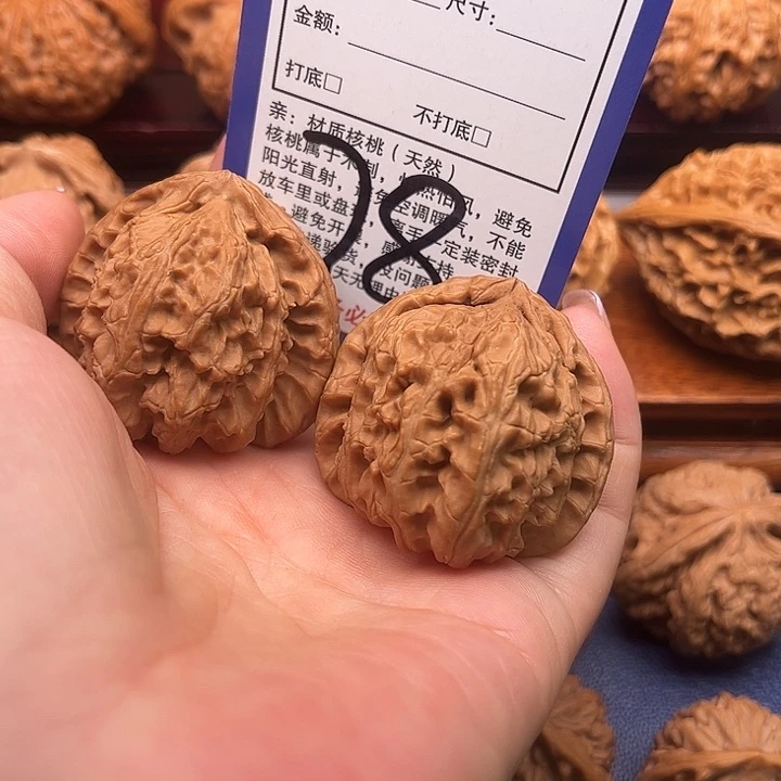 桃核吊坠白狮子头41