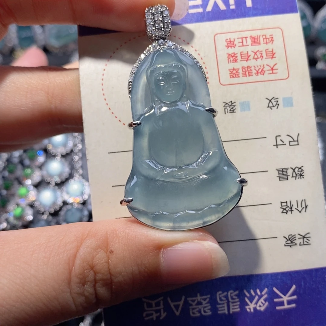 夜***6翡翠未镶嵌颈饰翡翠