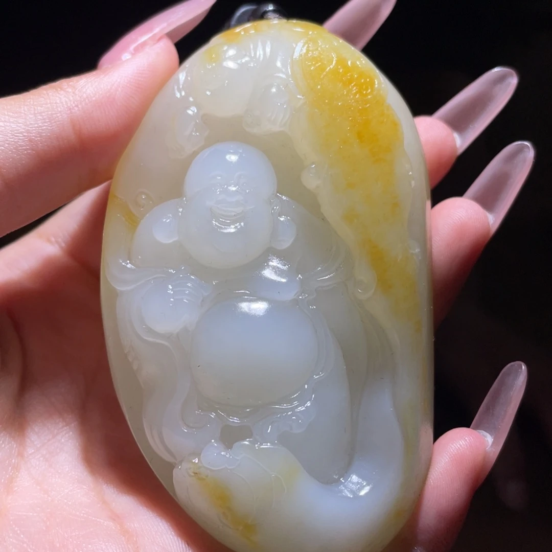 和田玉未镶嵌颈饰D2