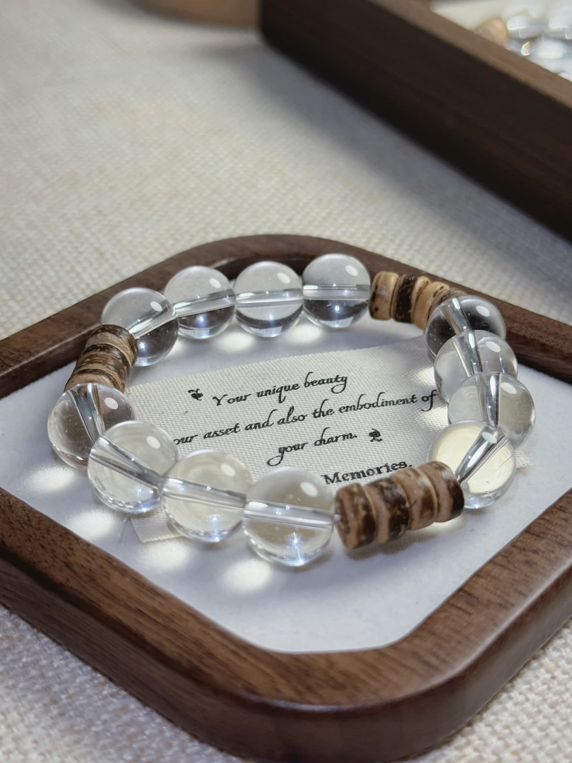 非金属莫桑石手链 清清清！时尚琉璃珠