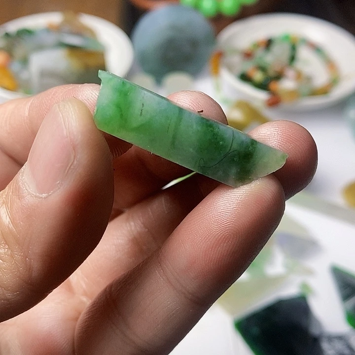 翡翠散珠天然翡翠A货