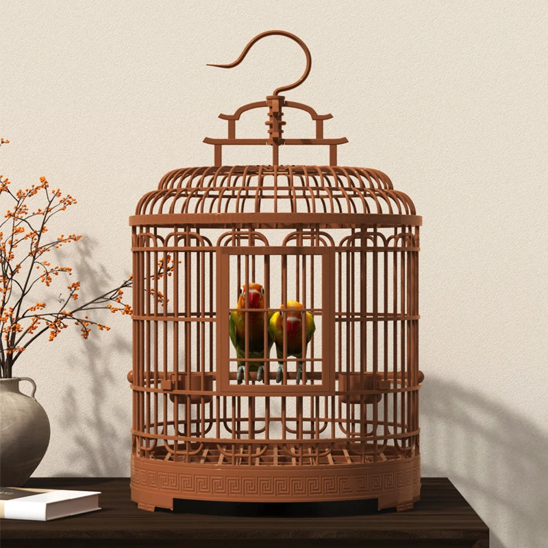 鸟笼子鹦鹉笼家用大号外出便携笼虎皮玄凤专用笼新型观赏笼小鸟笼