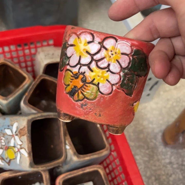 紫砂花盆粗陶材质多肉花盆