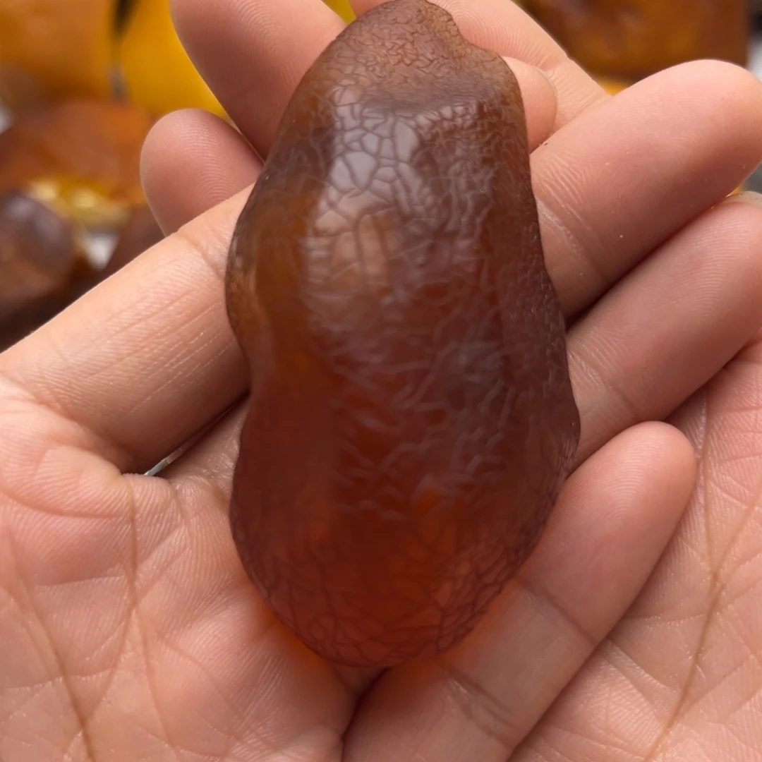 定制琥珀未镶嵌蜜蜡定制原石手把吊坠