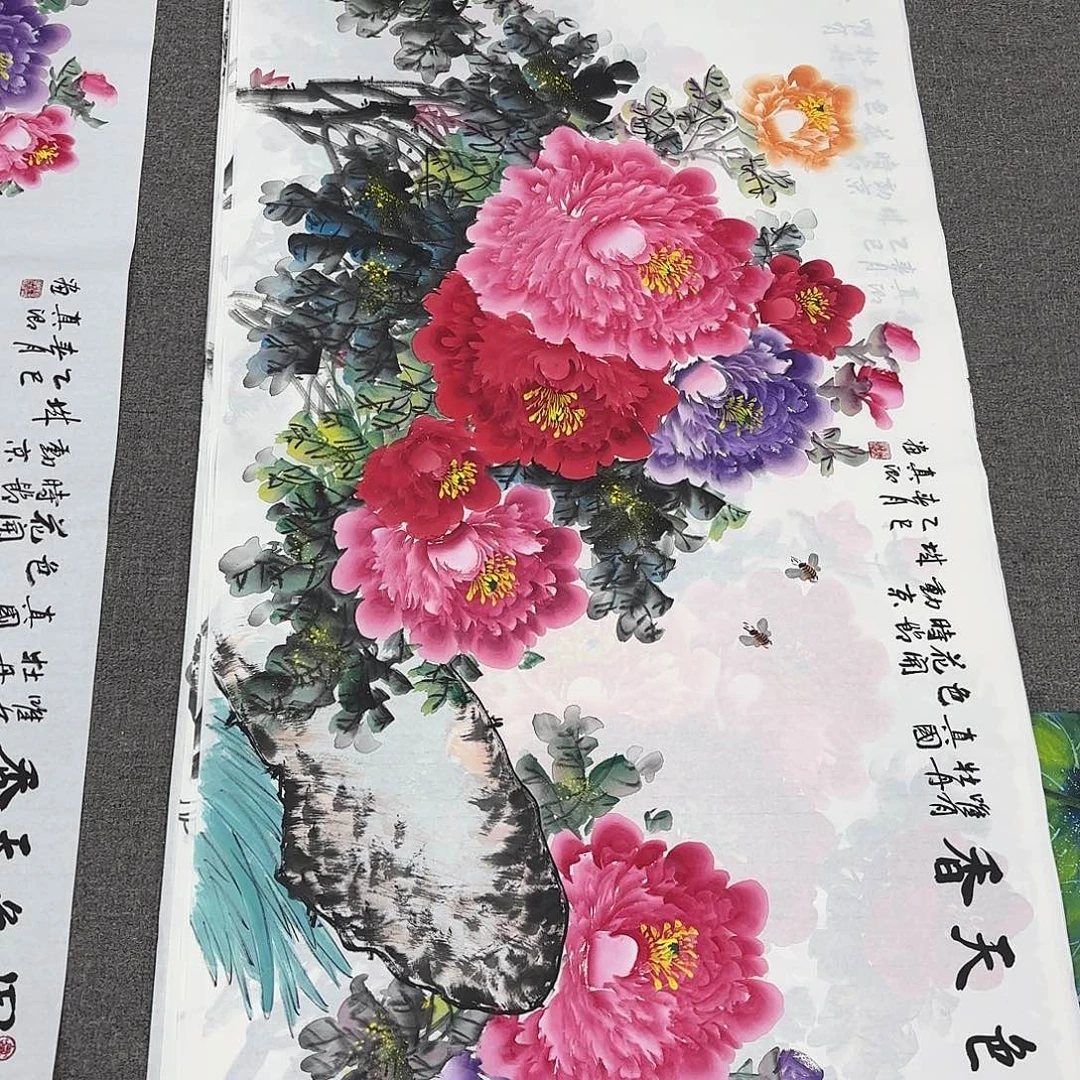 国画国画作品多次在国内外大展