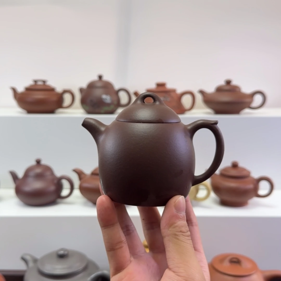 茶壶紫砂道*邪紫玉金砂