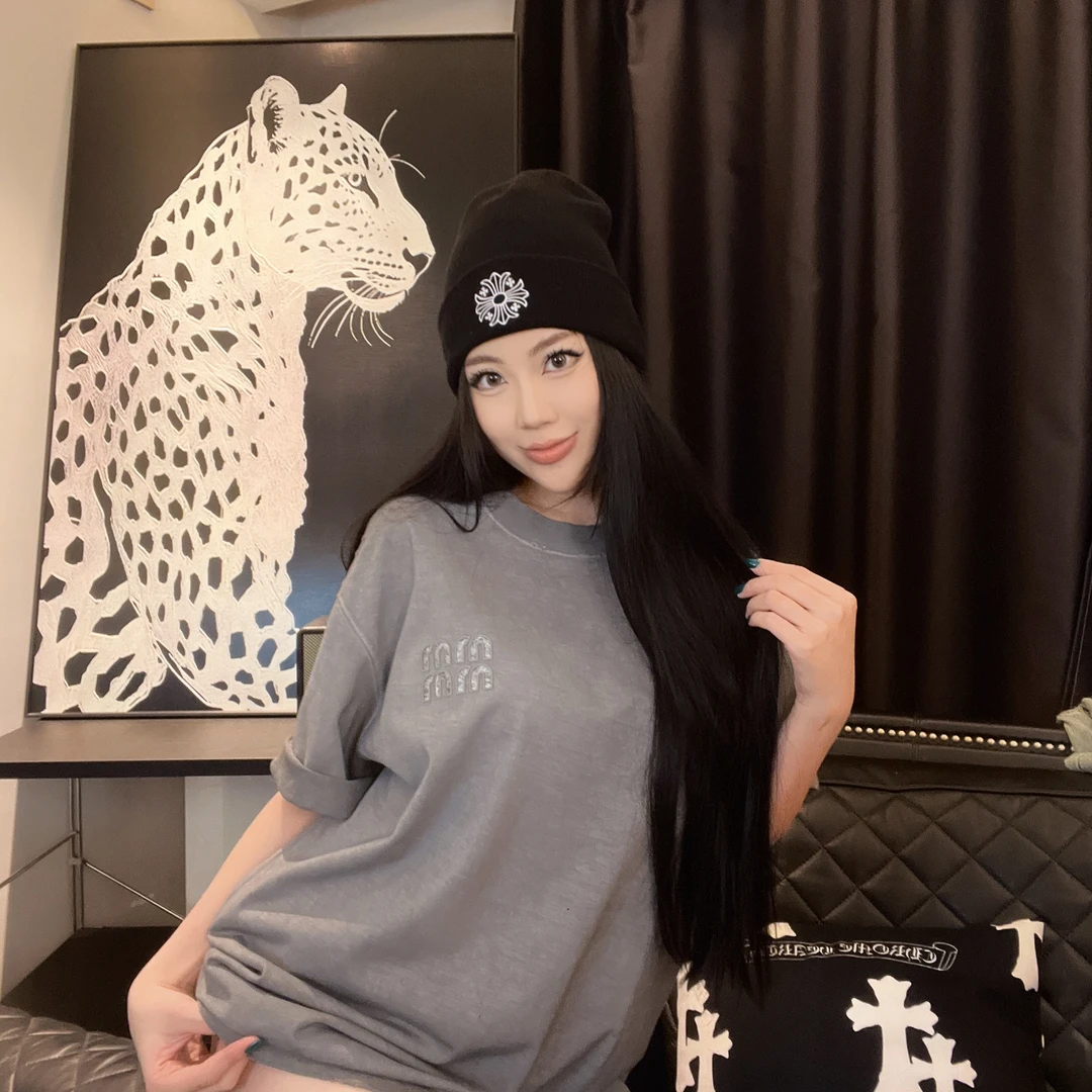 LJ【喵喵专属】美式夏季休闲百搭情侣款个性短袖T恤 S256005