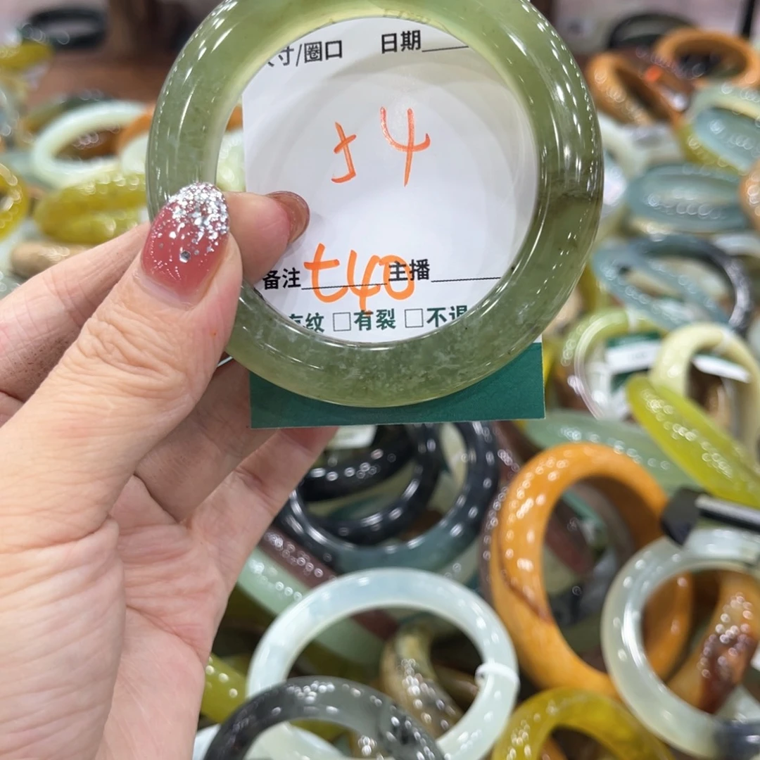 未镶嵌蛇纹石玉手镯手镯