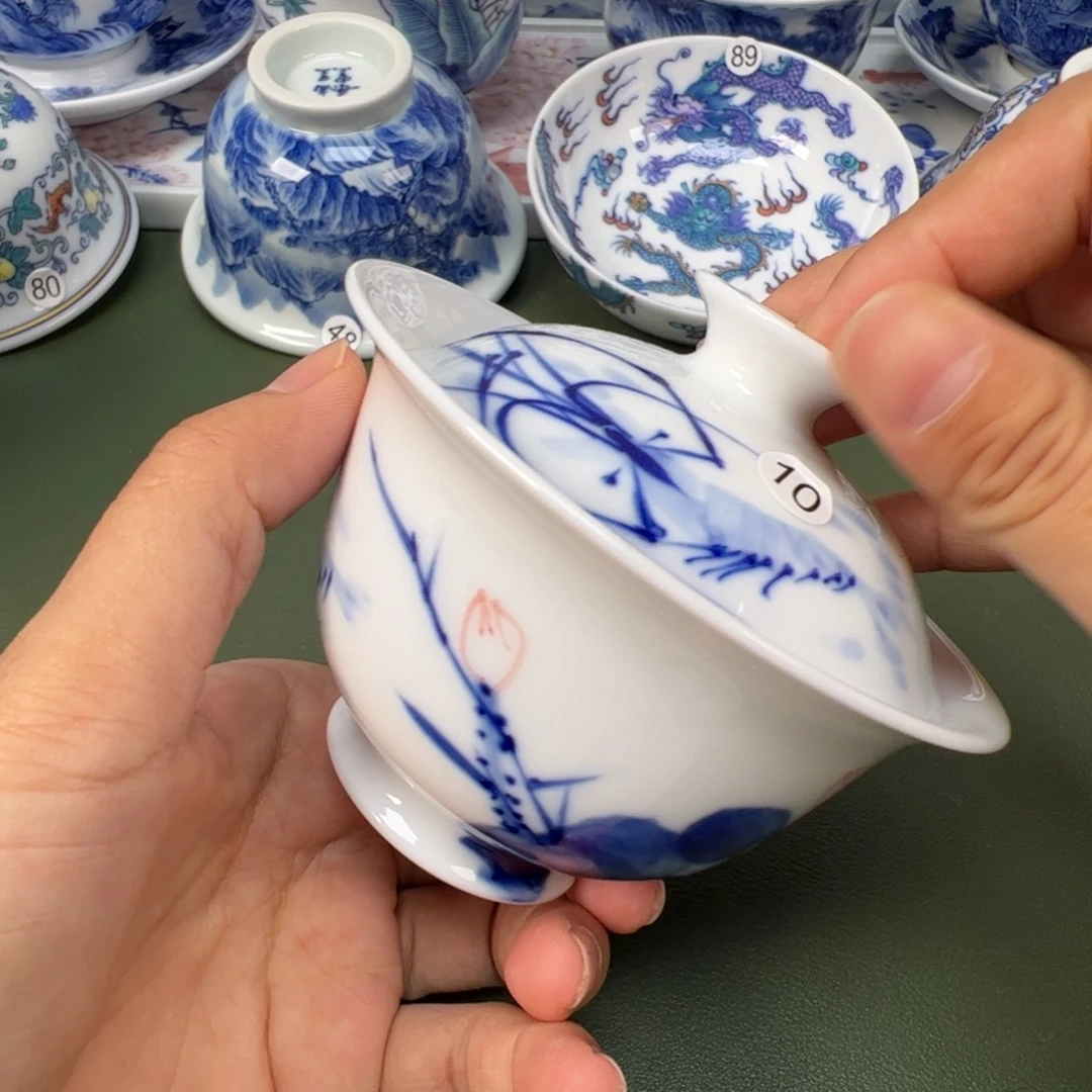 陶瓷景德镇纯手工纯手绘茶具木木10