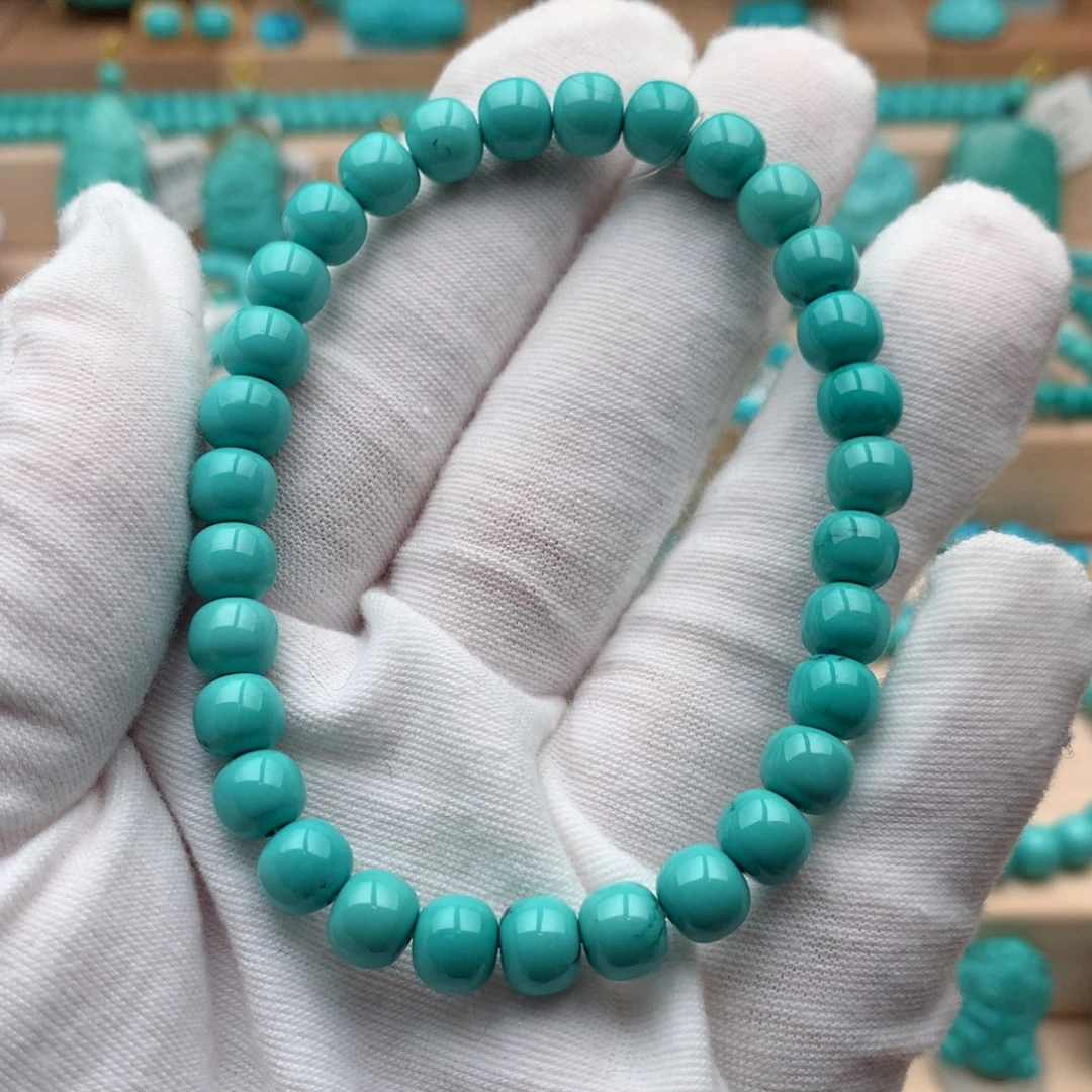 绿松石未镶嵌珠宝奇石7mm