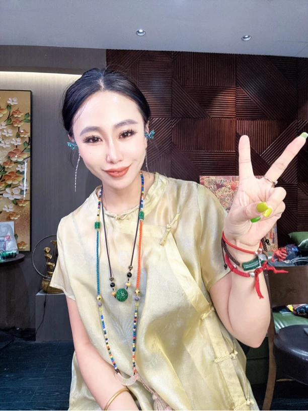 《流光绸·蚕丝》重工国服提花新中式宽松时尚衫