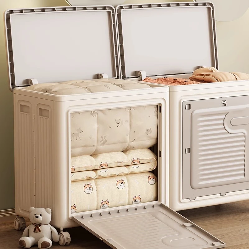 衣服收纳柜免安装可折叠卧室衣物被子收纳箱大容量翻盖整理储物柜