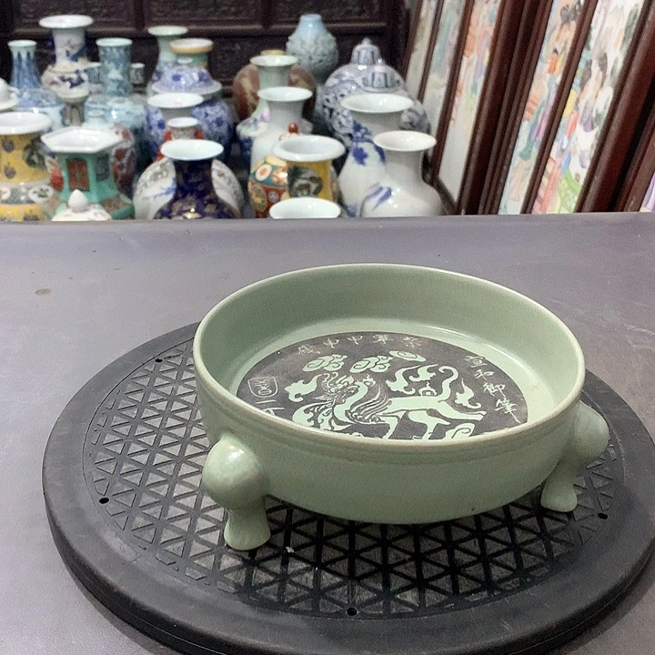 陶摆件博古架陶瓷摆件