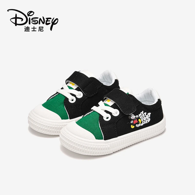 Disney/迪士尼2025男女童学步鞋儿童板鞋春季新款中小童帆布鞋
