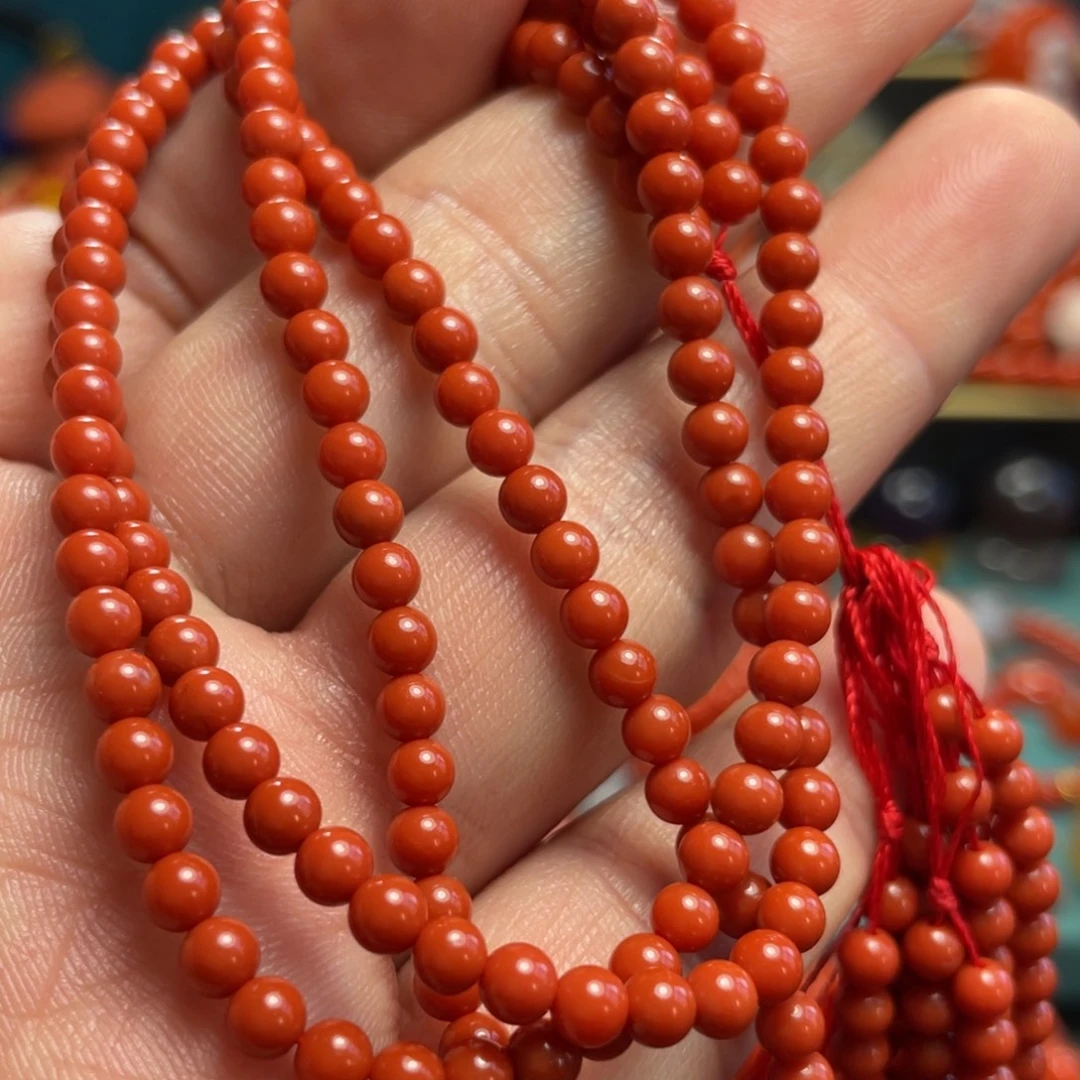 南红玛瑙未镶嵌配饰3.8mm