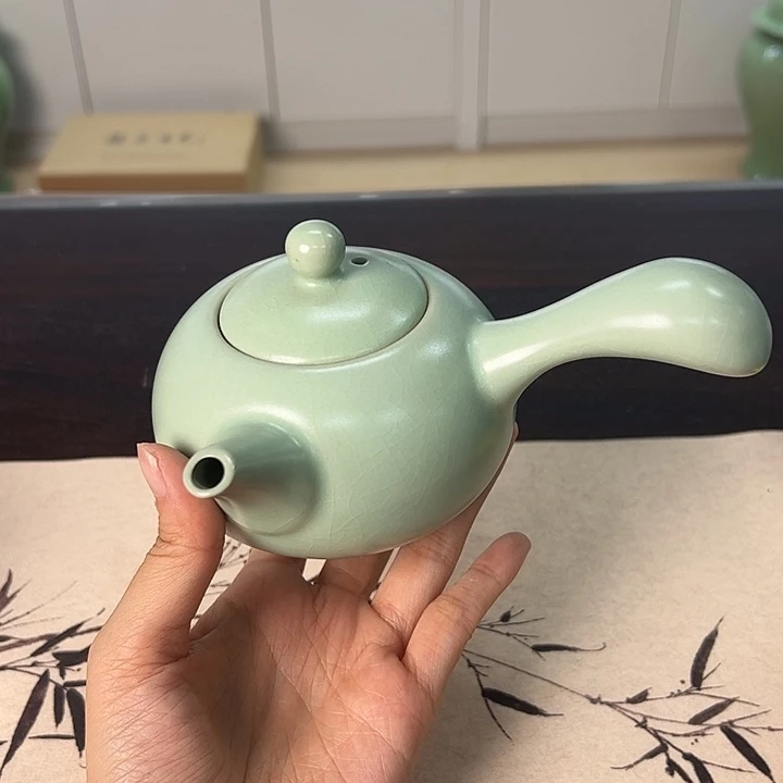 龙泉云间青瓷小米茶器