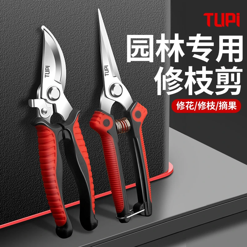 新款园林专用不锈钢园艺树枝专用修枝剪摘果花艺玫瑰果剪子省力剪