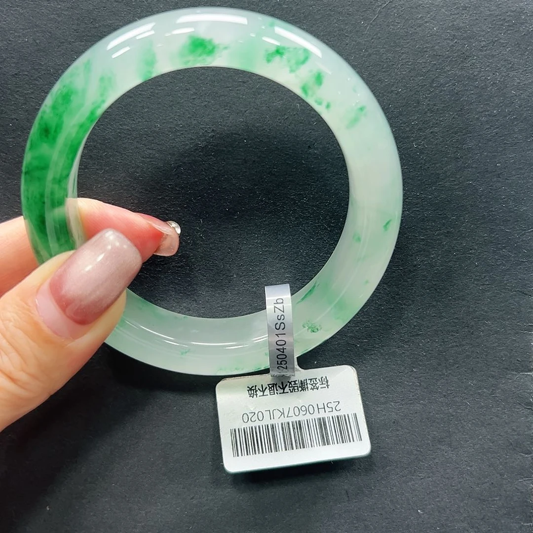 铱***石英质玉未镶嵌手镯+昕昕55.5