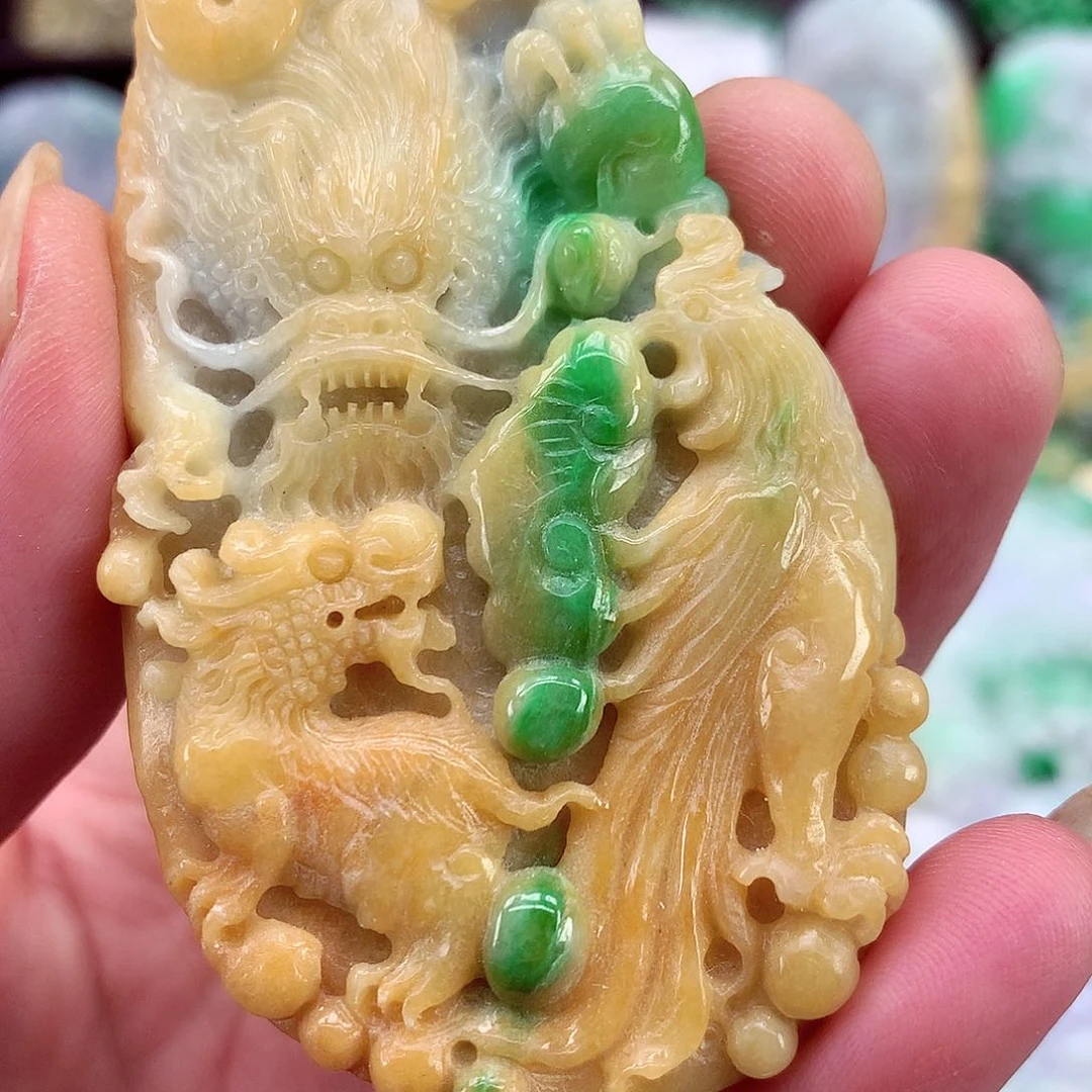 颈饰未镶嵌翡翠天然翡翠
