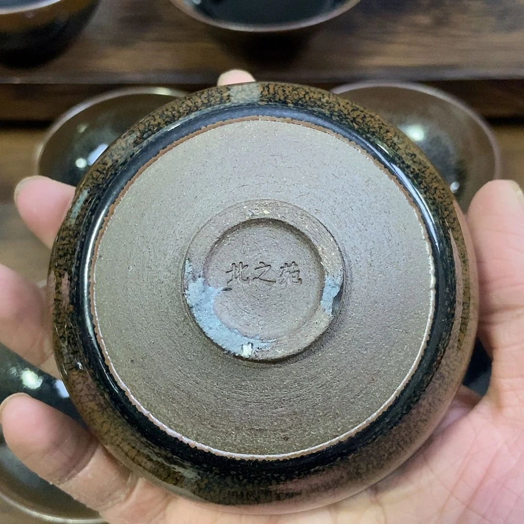 茶盏傲*北之苑龙窑柴烧微瑕