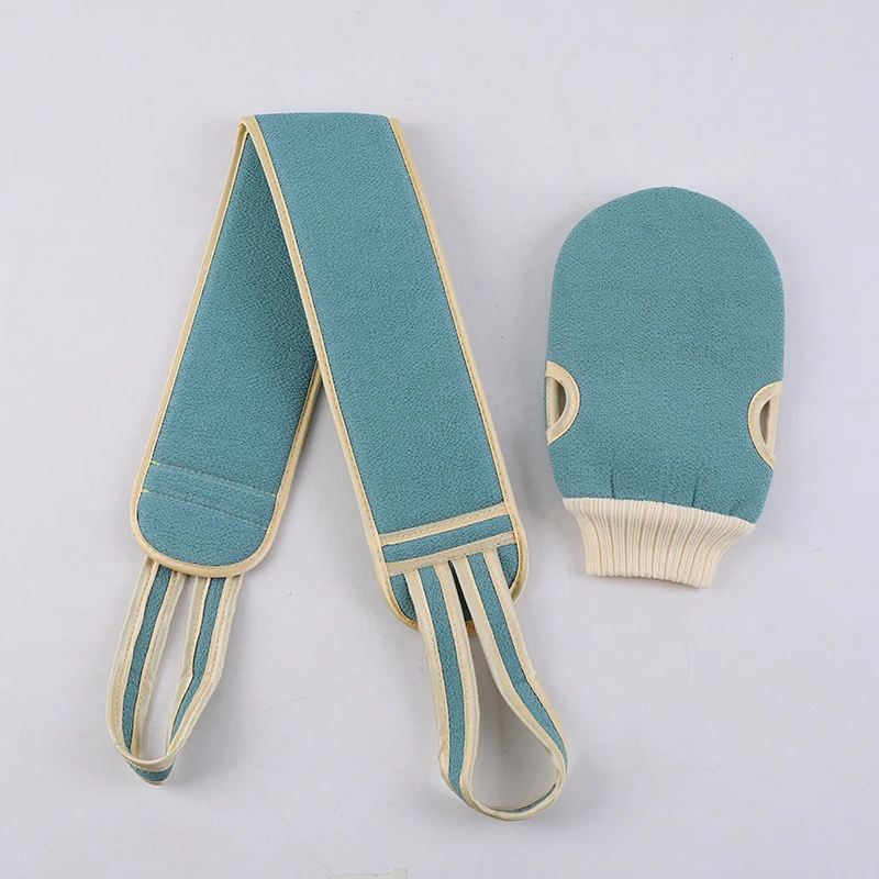 沐浴三件套搓澡巾拉背条沐浴球套装无痛搓泥下灰给力洗澡擦背搓背