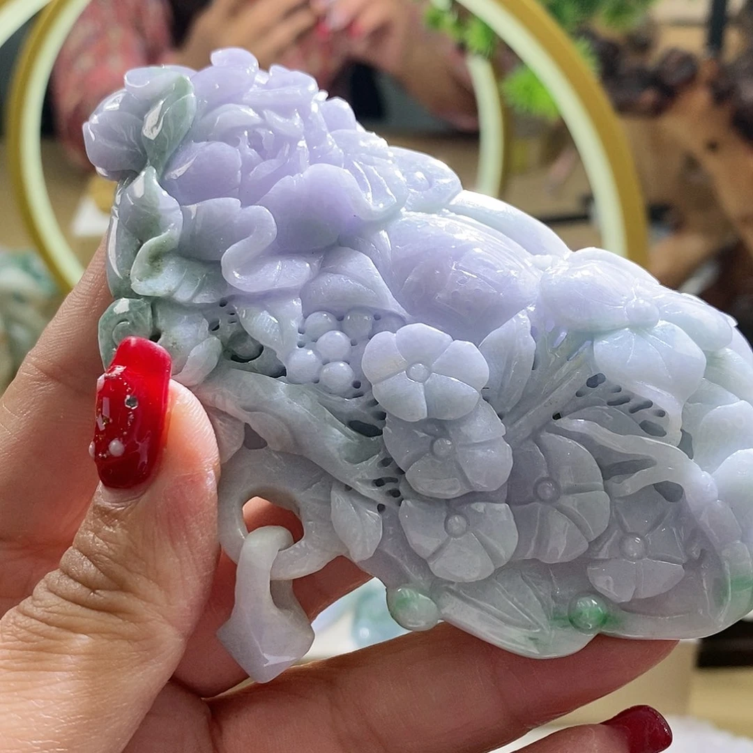 【闪购商品】翡翠颈饰未镶嵌喜上眉梢