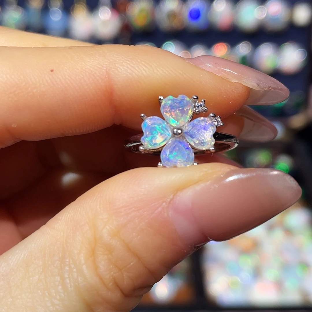 欧泊银S925镶嵌戒指