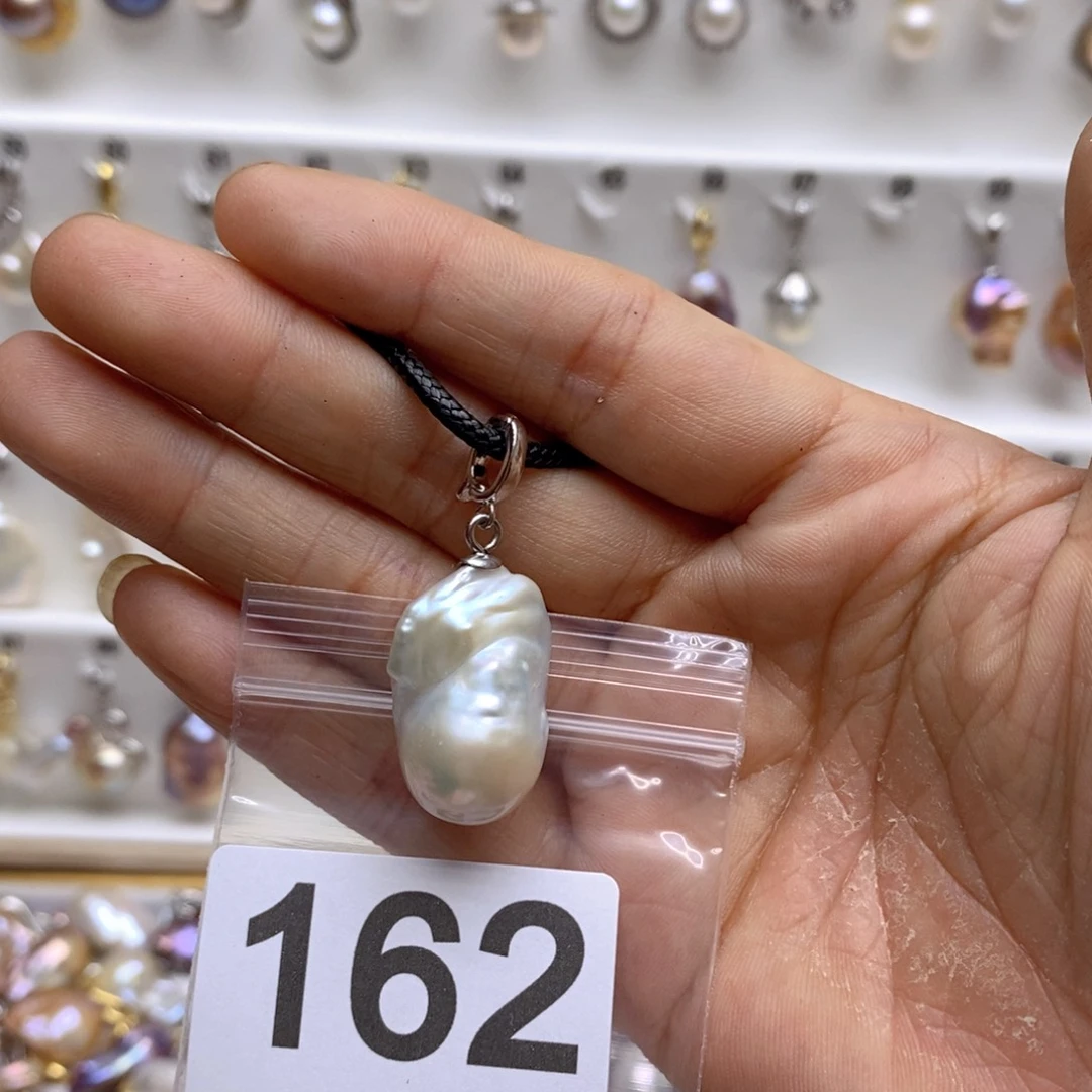 淡水珍珠颈饰银S925镶嵌162