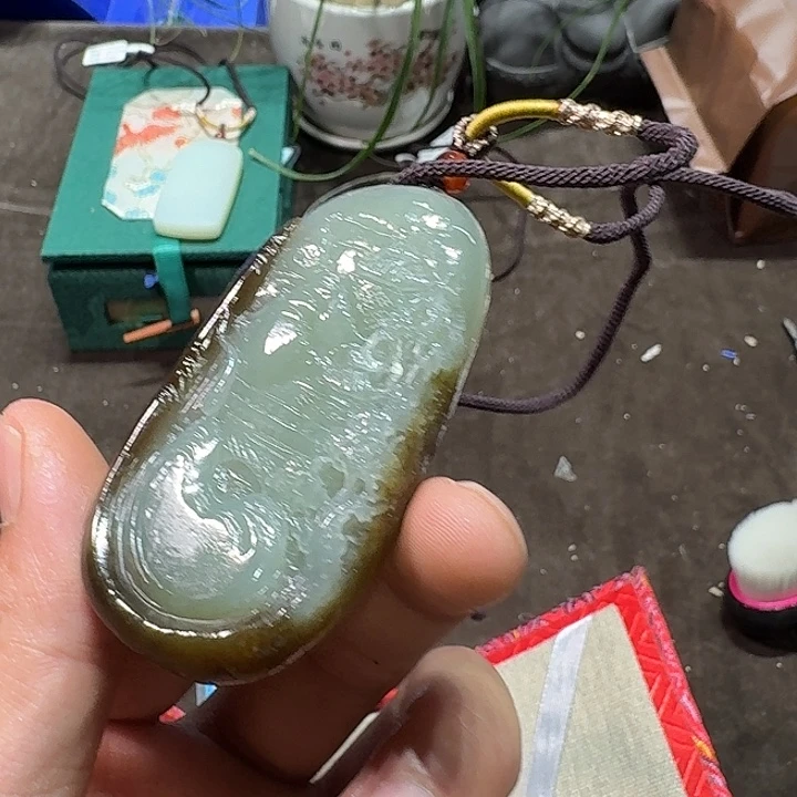未镶嵌和田玉（糖玉）车挂