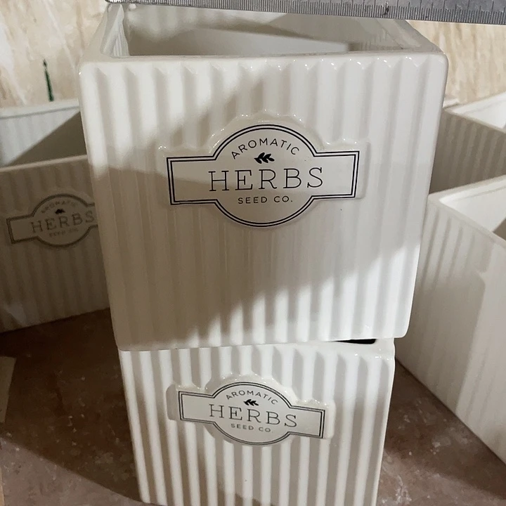 红陶陶瓷花盆满12米包邮