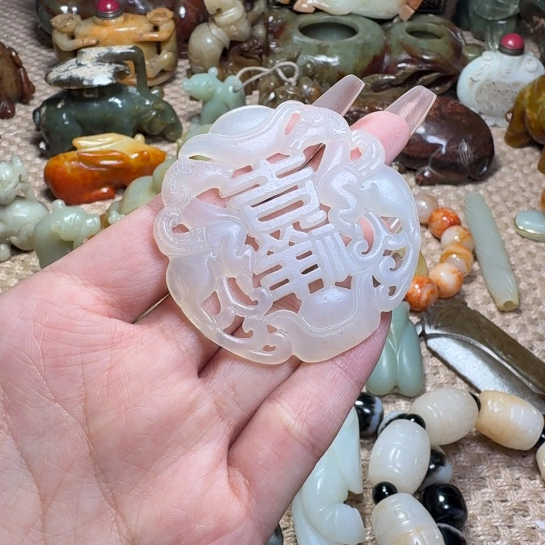 吊坠白玉菩提挂件