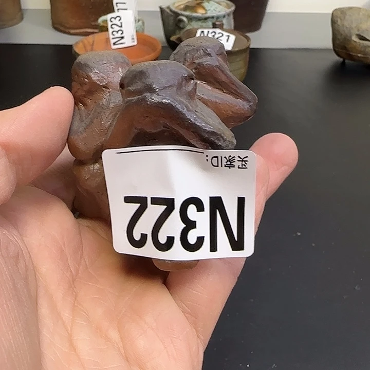 备前烧作品备前烧盖置