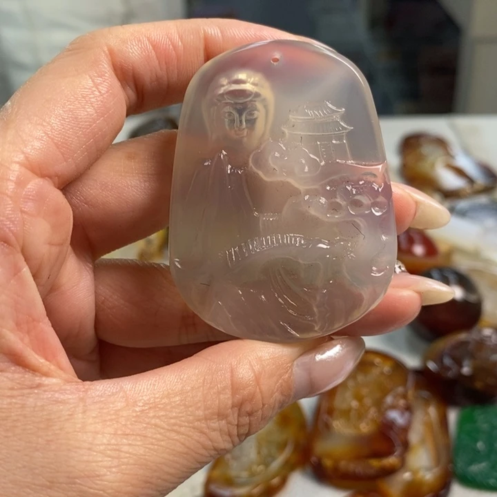 玛瑙/玉髓吊坠(不含链)未镶嵌