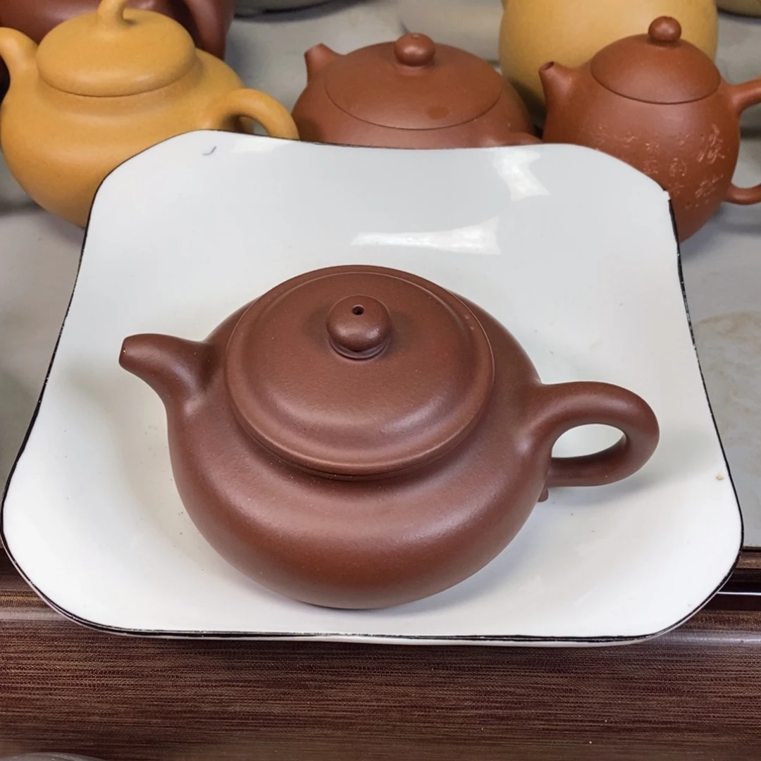 底槽青茶壶以**友宜兴紫砂壶半手工