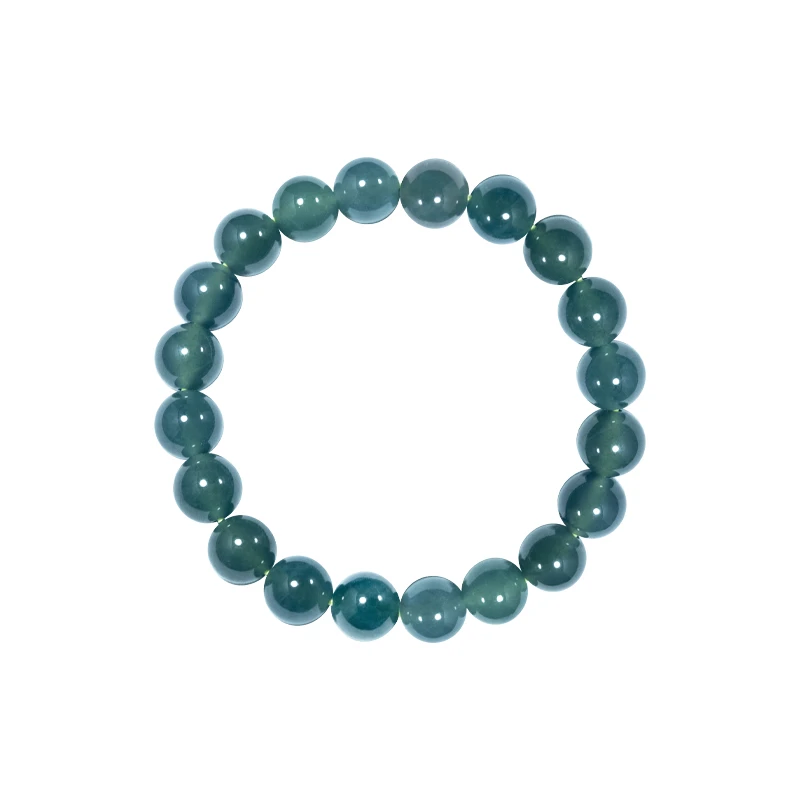 天然A货翡翠高冰蓝水男女款精美古法手串多样性发其一