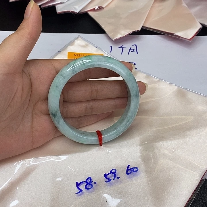 翡翠未镶嵌手镯天然缅甸翡翠A货手镯52圈以下