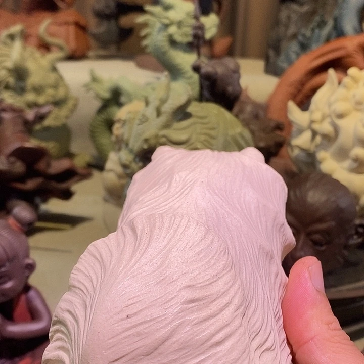 泥塑紫砂艺术微瑕狗狗