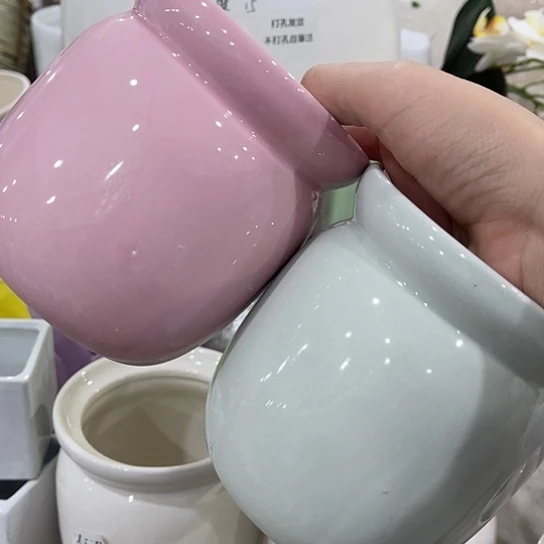 多肉绿植陶瓷花盆9:9包邮，有孔