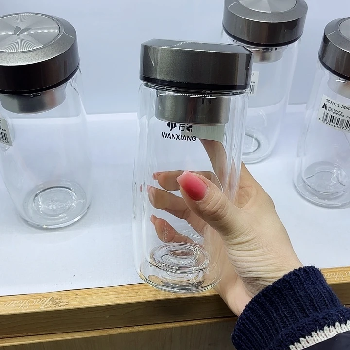 万象品牌双层玻璃杯V406-360