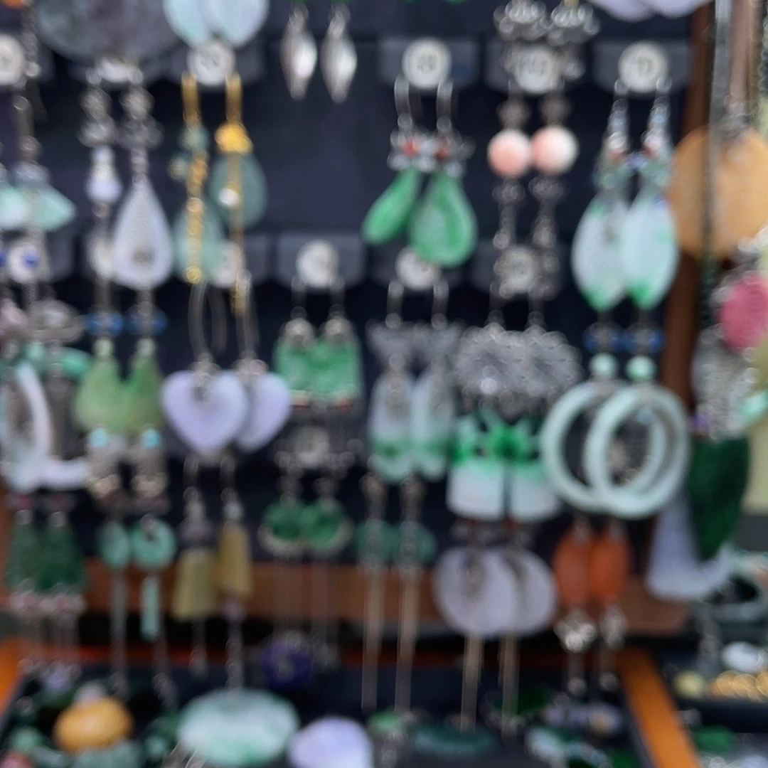 翡翠银S925镶嵌耳饰真***爱753ghhgh