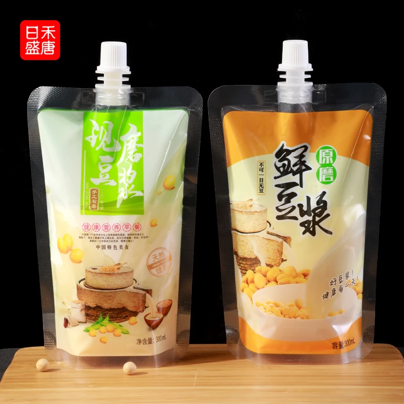 一次性豆浆袋分装袋便携式自立吸嘴袋早餐耐高温饮料打包袋外卖