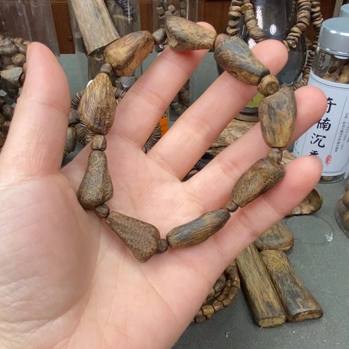 沉香手串奇楠沉香树丁手串13mm14.9