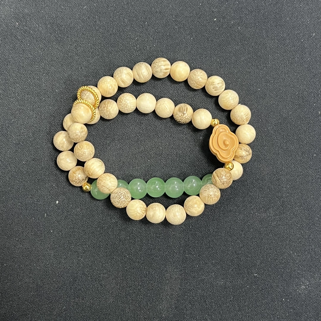 YW028黄花梨精品双圈手串（无礼盒）