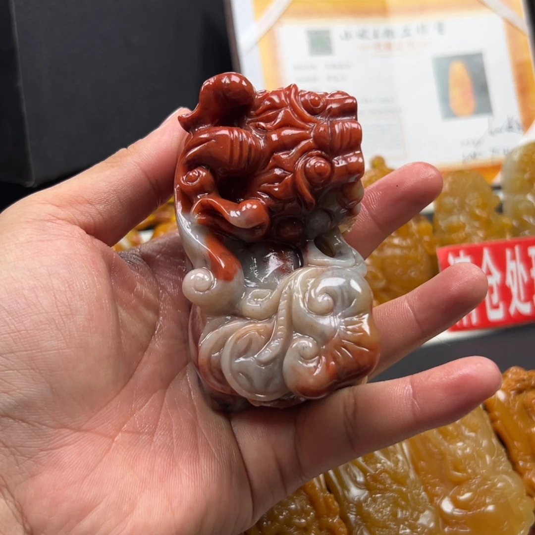 石英质玉（黄龙玉）未镶嵌多样性发货，发其一
