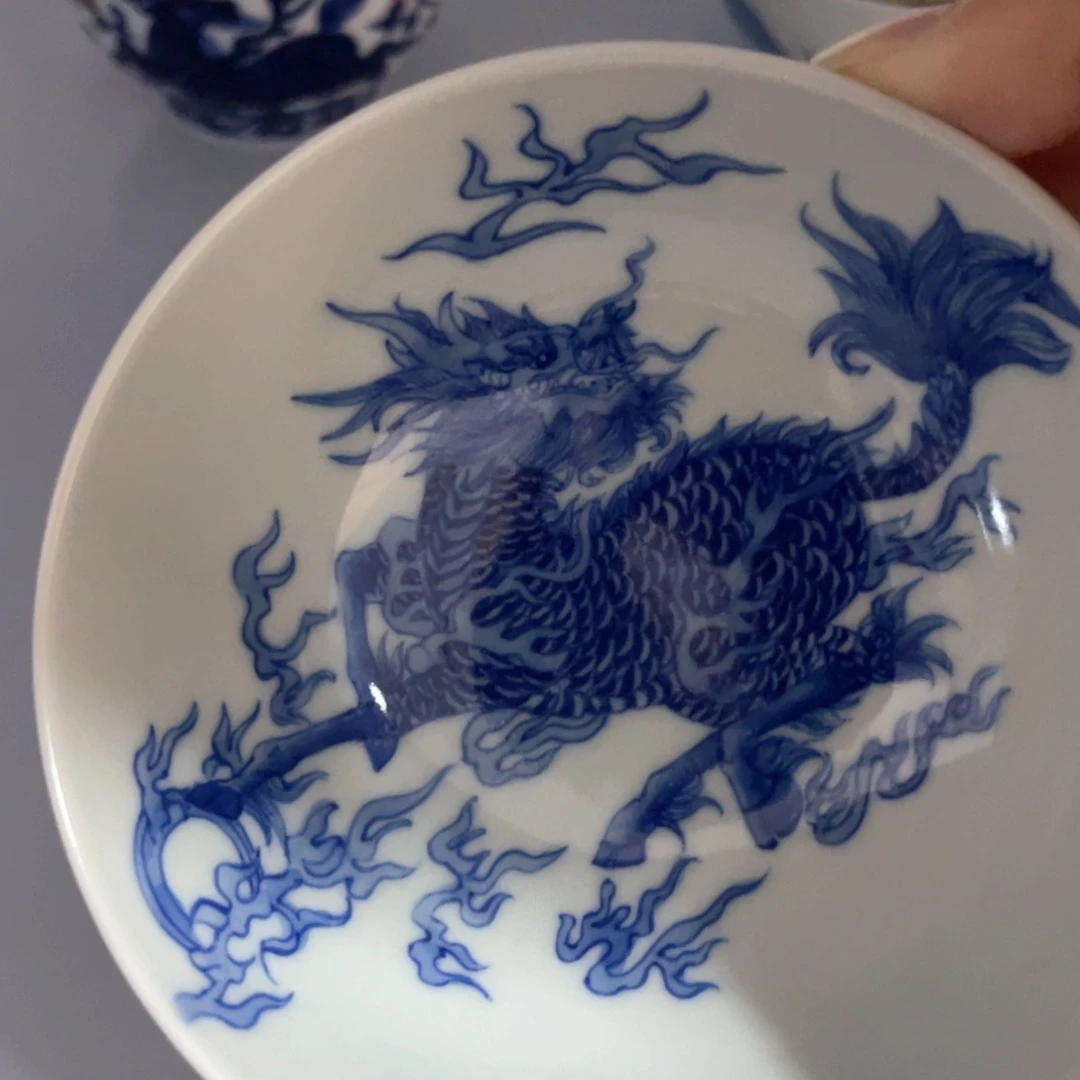 泥藝瓷梦麒麟普洱杯