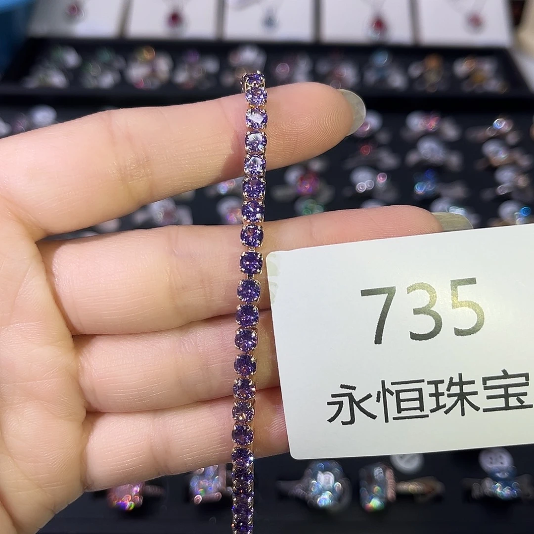 莫桑石非金属735手链